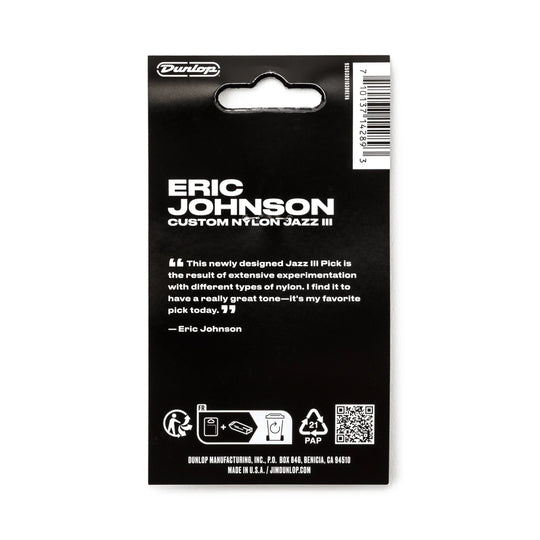 ERIC JOHNSON CUSTOM NYLON JAZZ III PICK 1.38MM 6 PACK