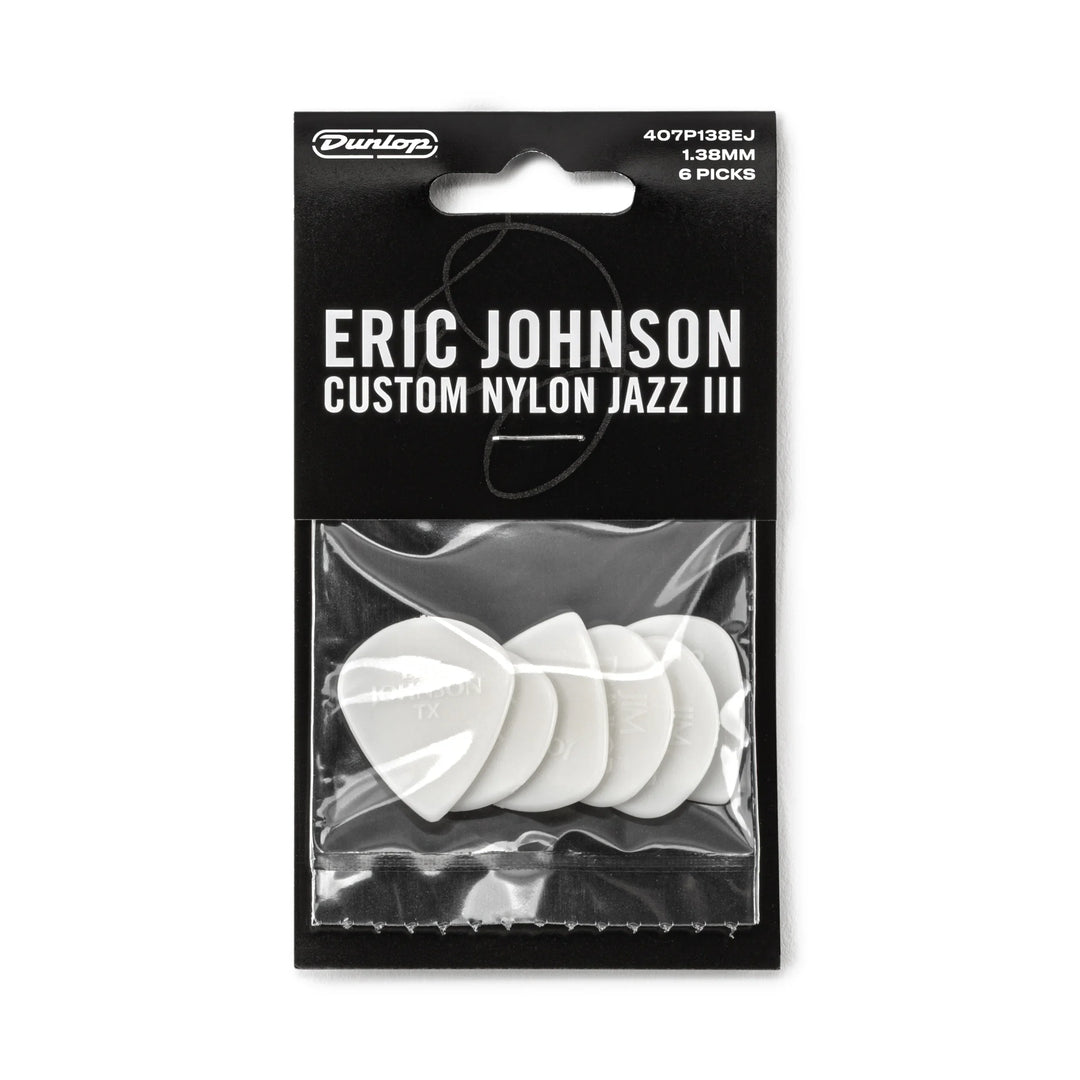 ERIC JOHNSON CUSTOM NYLON JAZZ III PICK 1.38MM 6 PACK