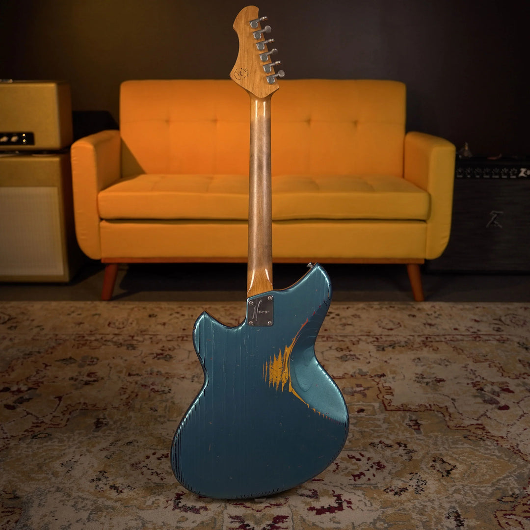 Novo Serus J - Lake Placid Blue over '64 3-Tone Sunburst