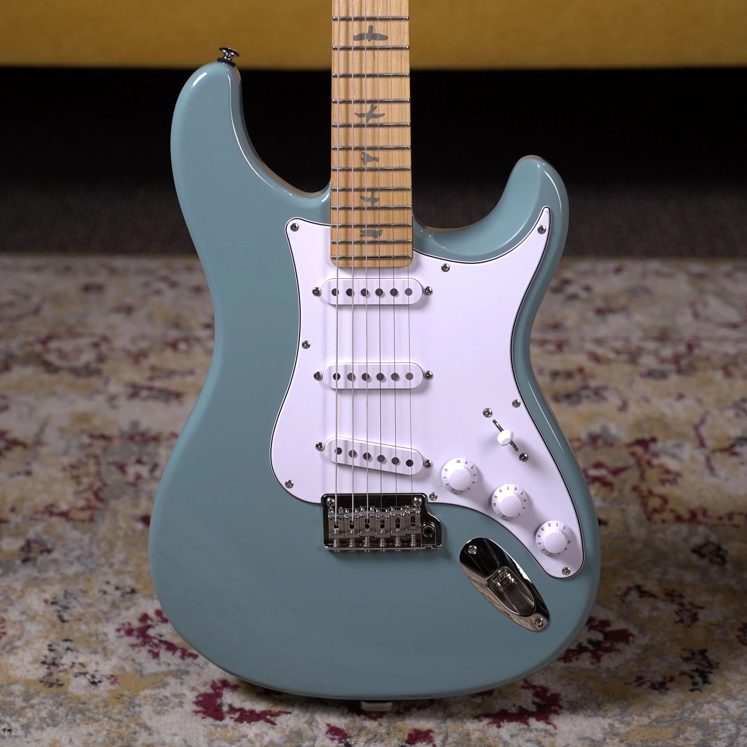 PRS SE Silver Sky Maple - Stone Blue – High Voltage Guitars