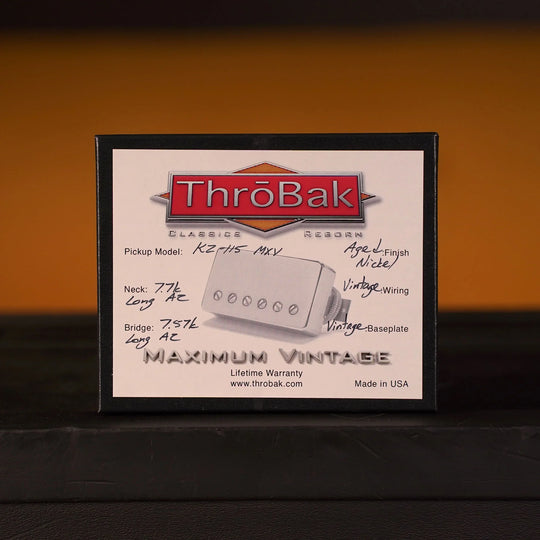 ThroBak KZ-115 MXV Humbucker Set - Aged Nickel