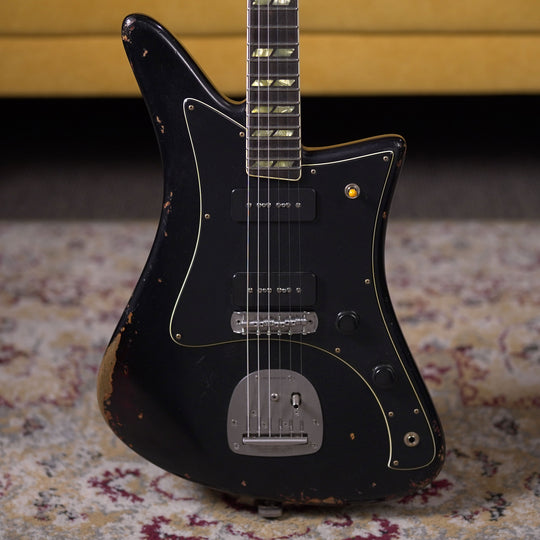 Castedosa Maravilla L-84 - Black Over 3-Tone Sunburst