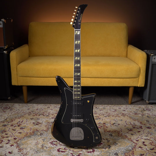 Castedosa Maravilla L-84 - Black Over 3-Tone Sunburst
