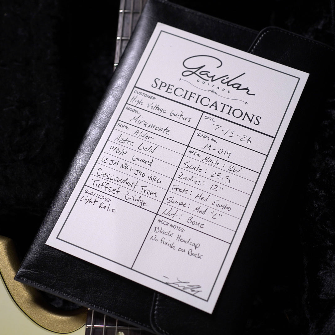 Gavilan Guitars Miramonte - Aztec Gold