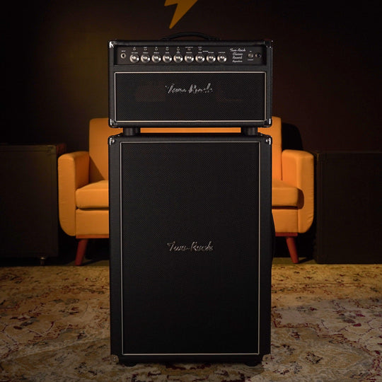 Two-Rock Classic Reverb Signature 100w Head w/ 2x12 Cab - Black Bronco