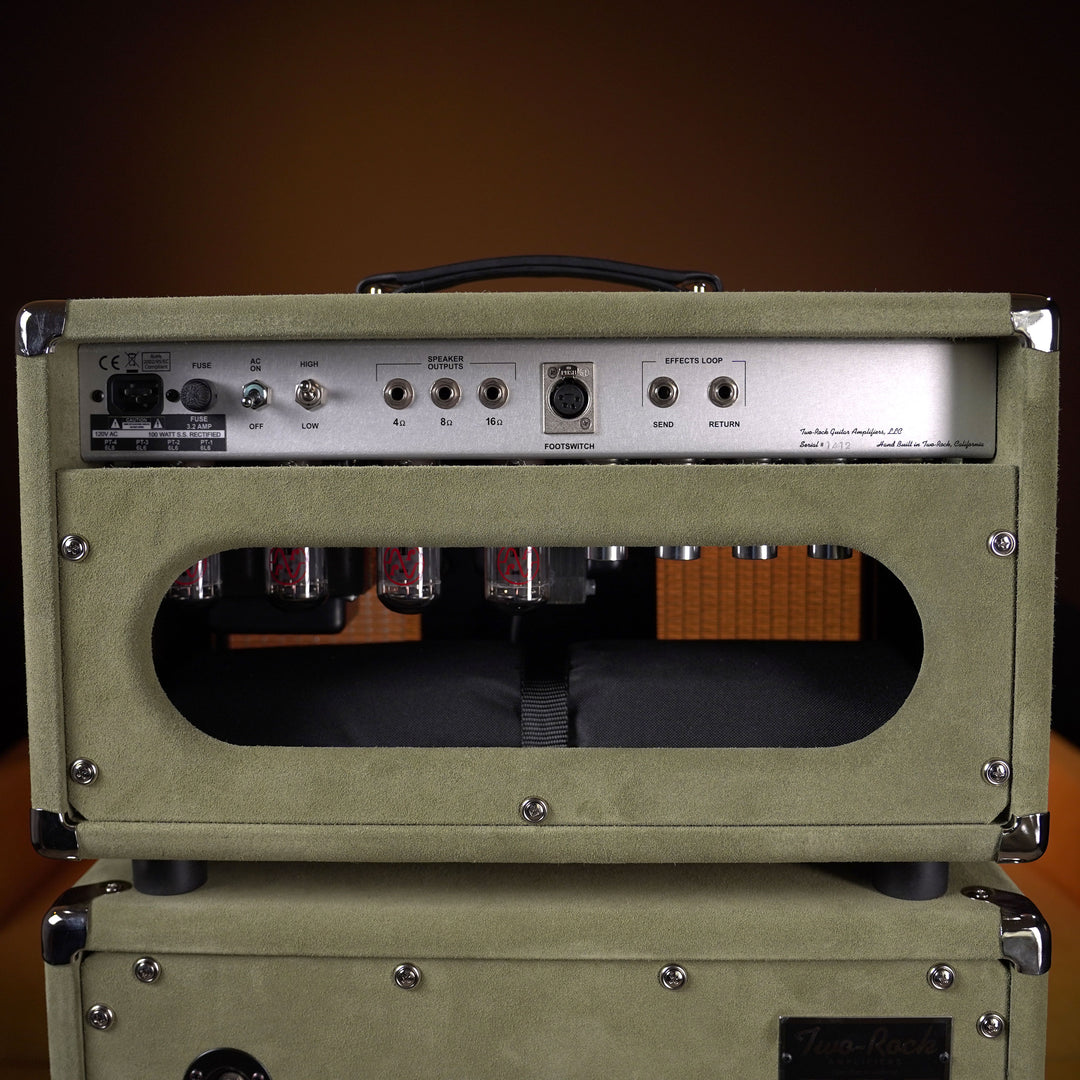 Two-Rock Classic Reverb Signature 100w Head w/ 2x12 Cab - Moss Green Suede