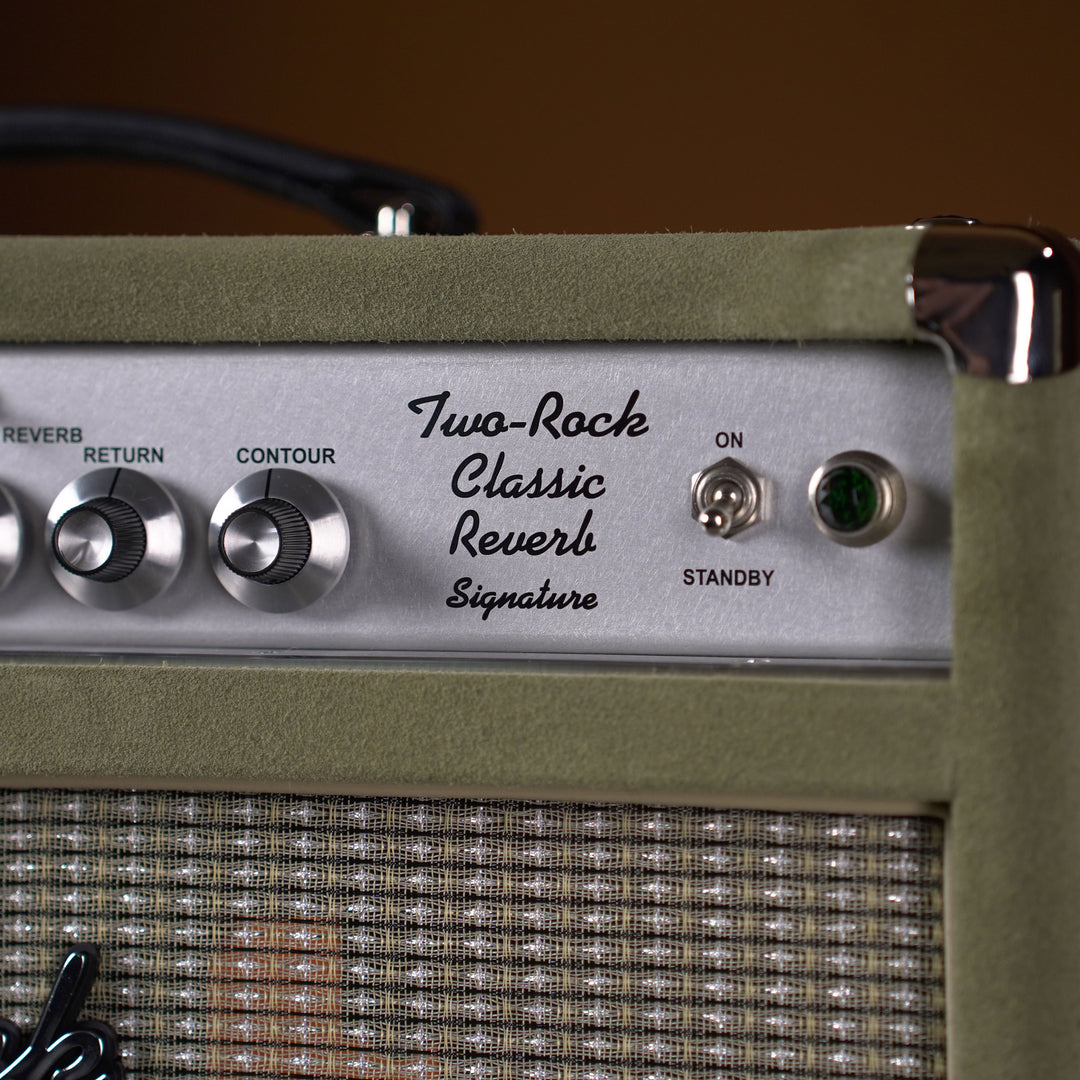 Two-Rock Classic Reverb Signature 100w Head w/ 2x12 Cab - Moss Green Suede