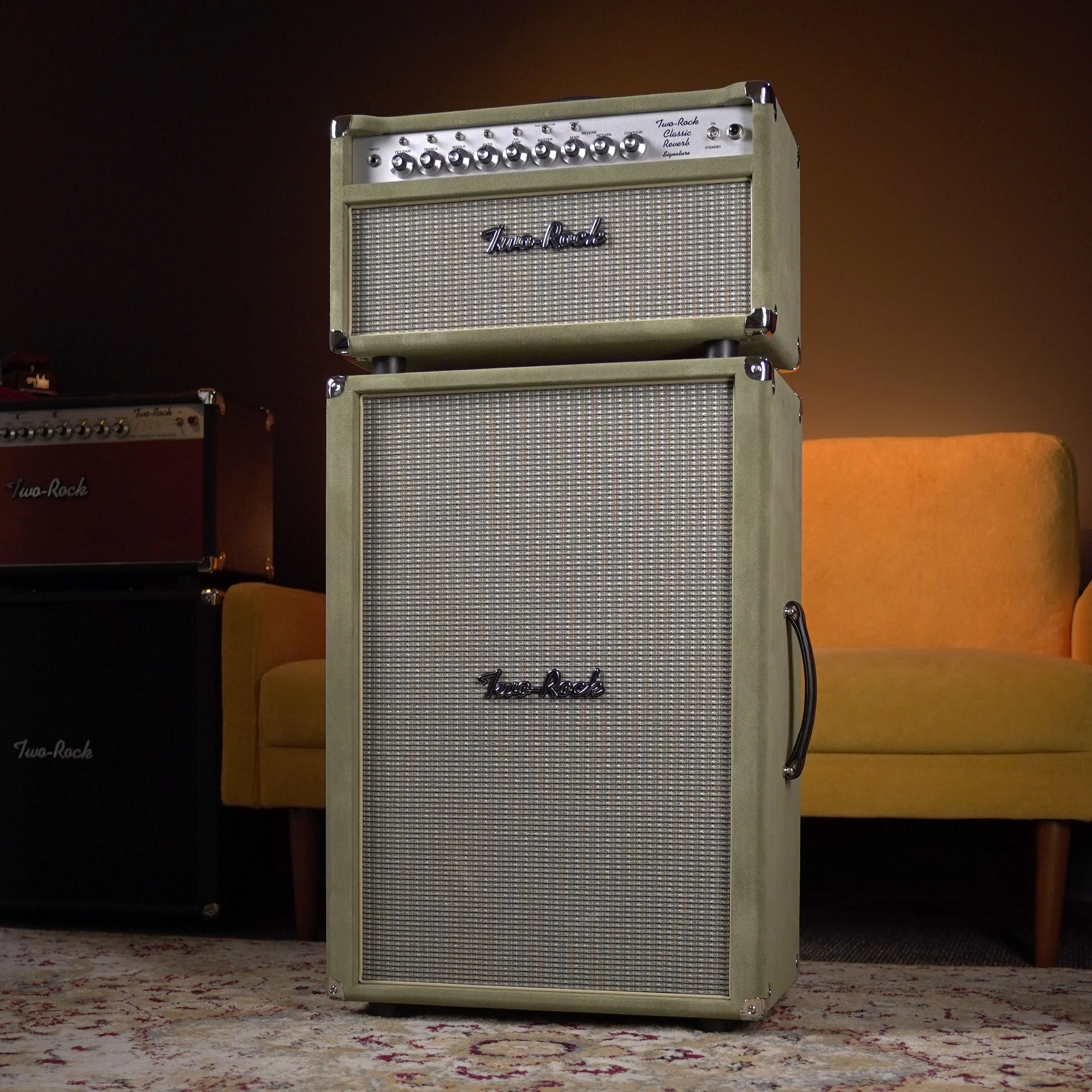 Two-Rock Classic Reverb Signature 100w Head w/ 2x12 Cab - Moss