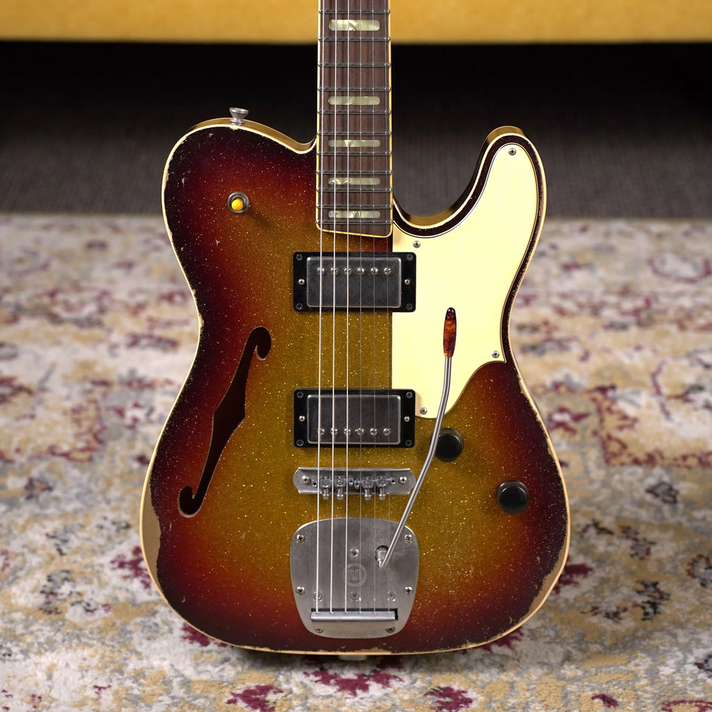Castedosa Marianna Semi-Hollow - 3-Tone Sunburst Sparkle – High