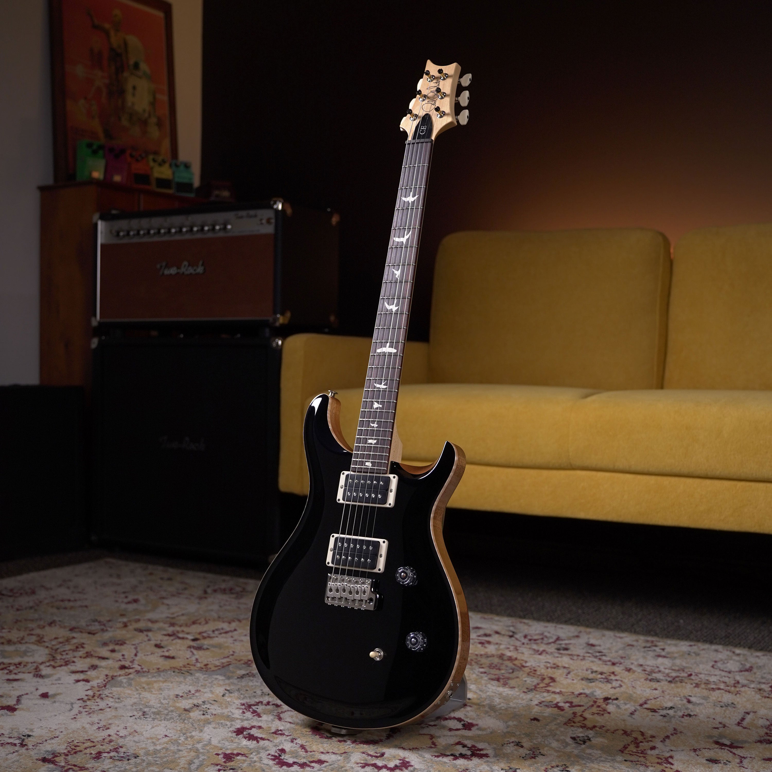PRS CE 24 - Black Top w/ Natural Back – High Voltage Guitars