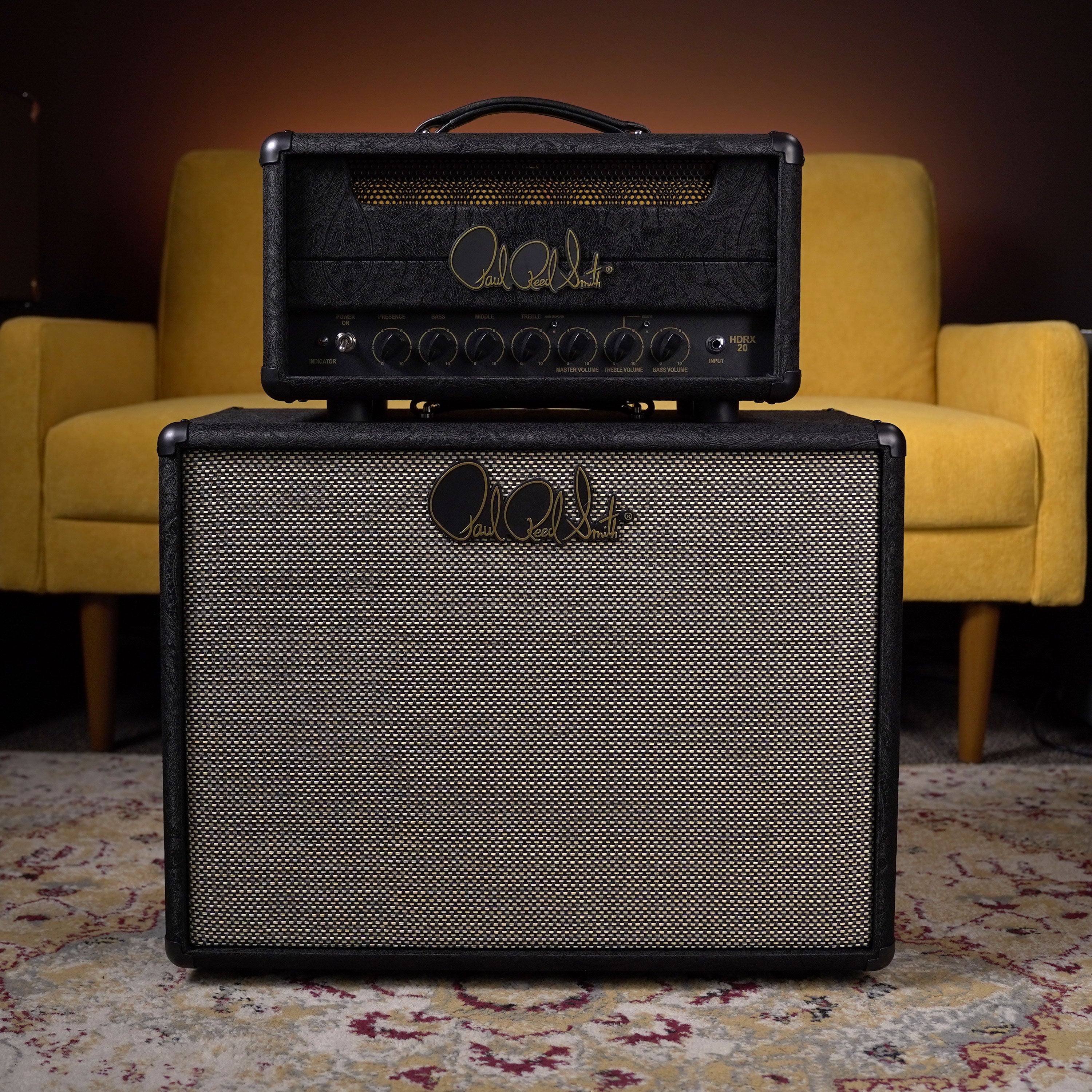 PRS HDRX 20w Head and 1x12 Cab - Black Paisley – High Voltage Guitars