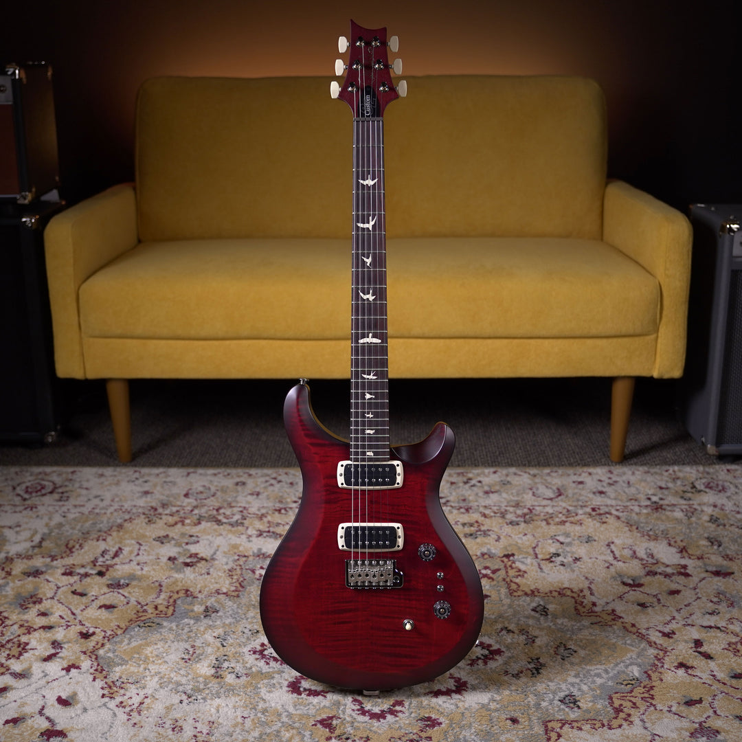 PRS S2 Custom 24-08 Satin - Fire Red Burst