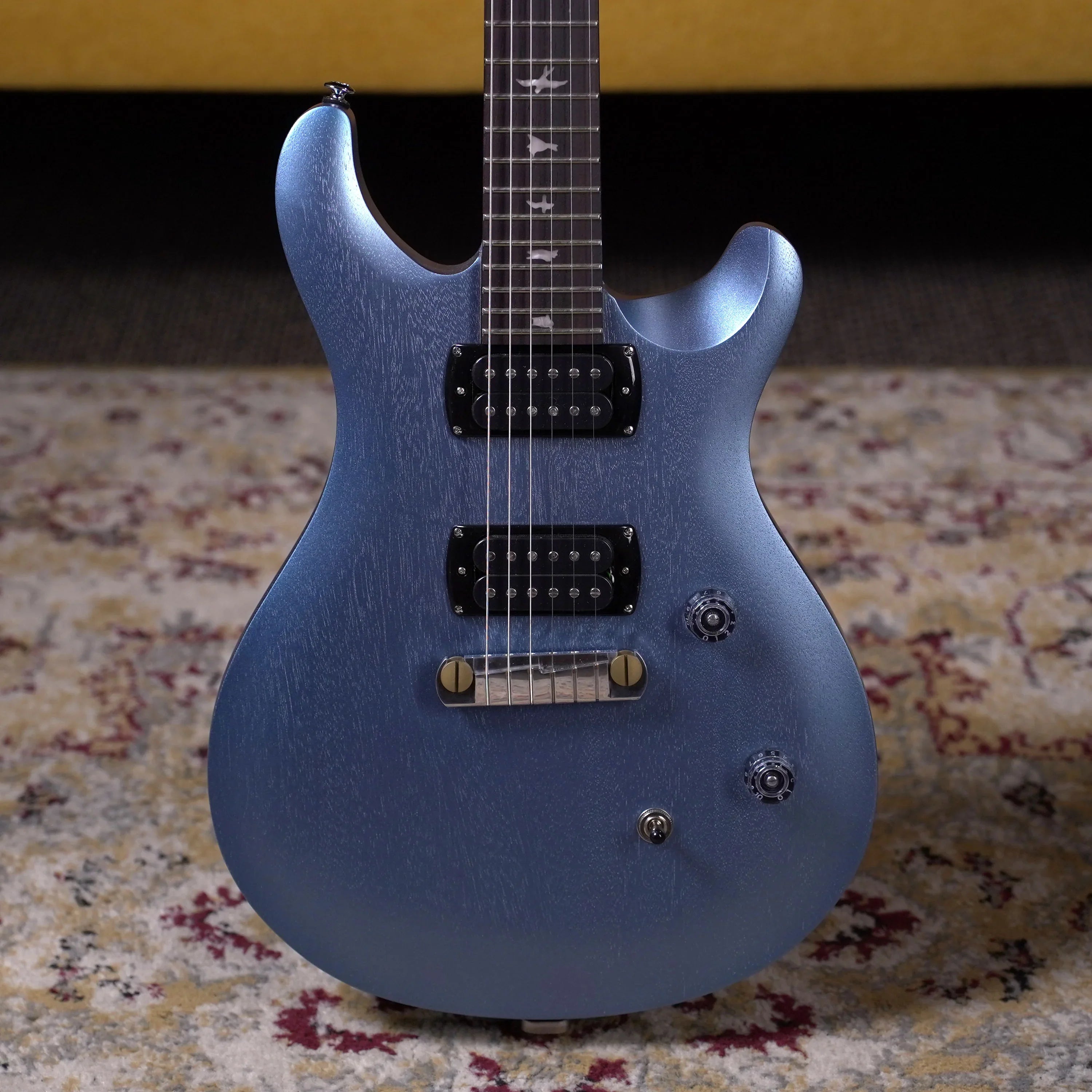PRS SE CE Stoptail Satin - Ice Blue Metallic – High Voltage Guitars