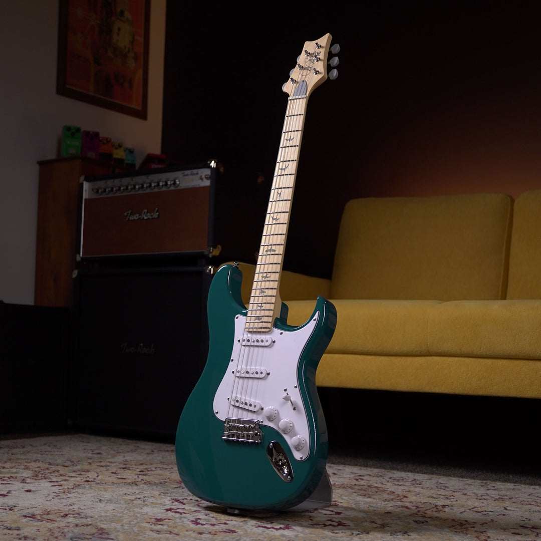 PRS SE Silver Sky Maple - Nylon Blue