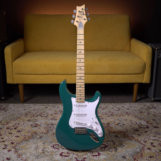 PRS SE Silver Sky Maple - Nylon Blue