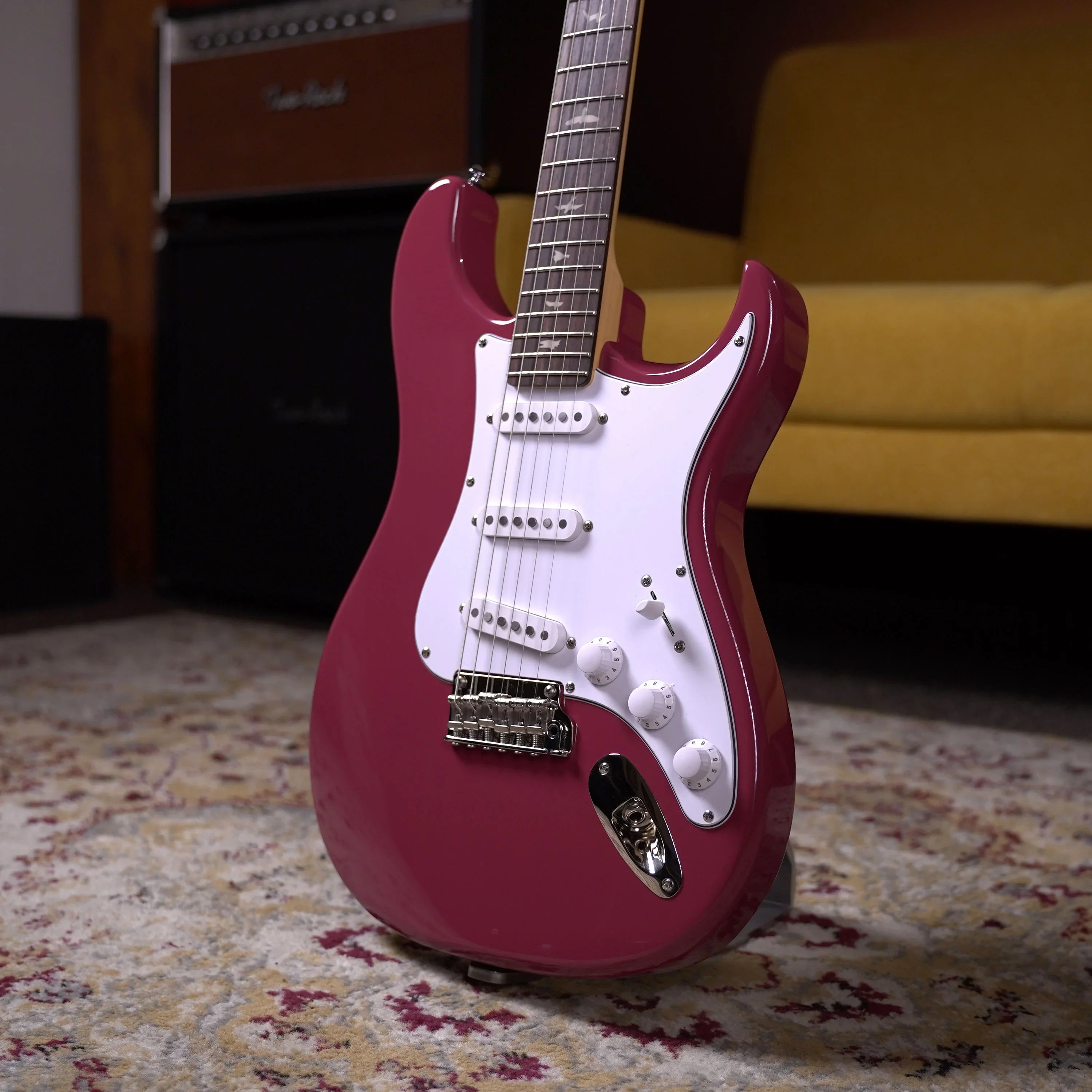 PRS SE Silver Sky Rosewood - Derby Red – High Voltage Guitars