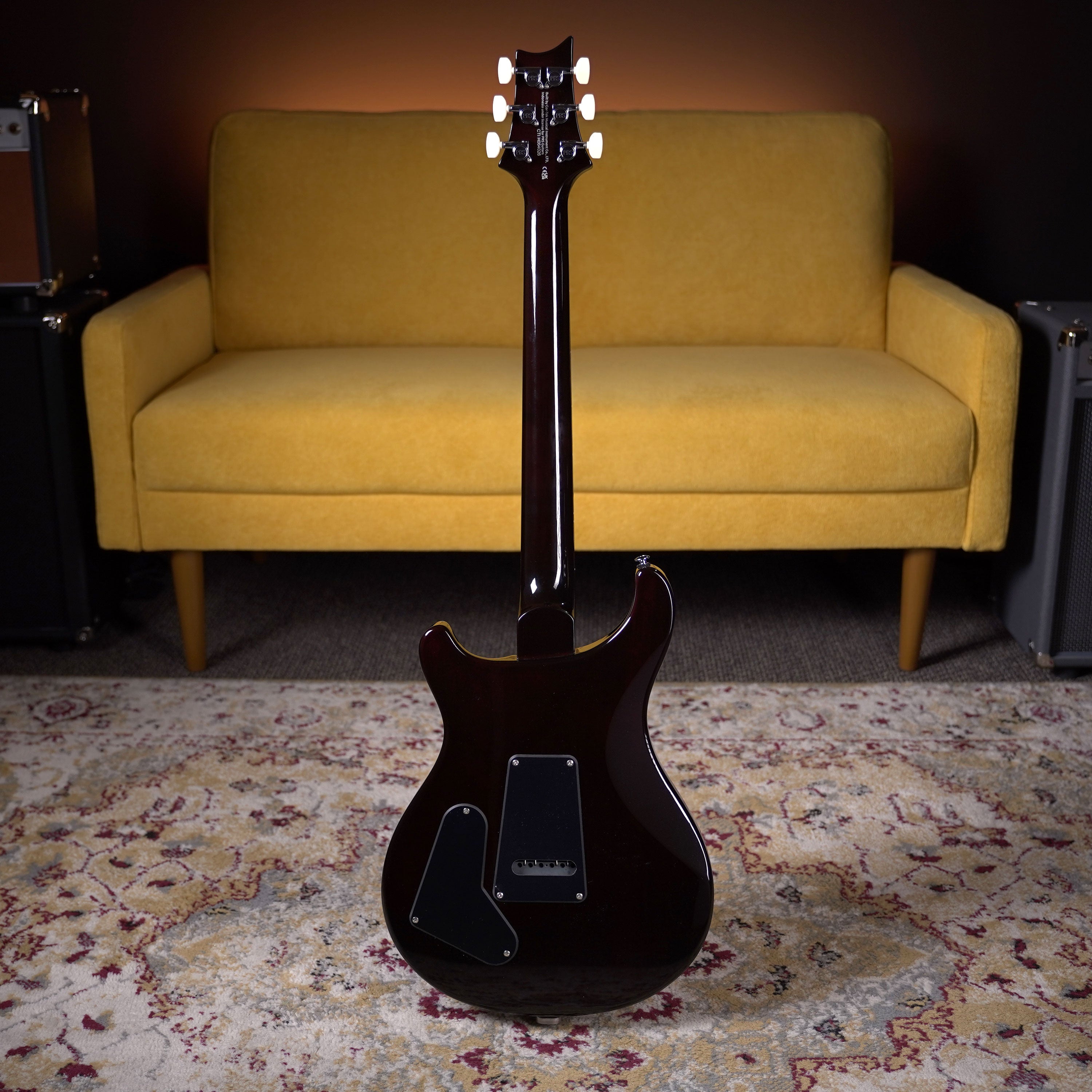PRS SE Semi-hollow Special - Orange Tiger Smokeburst – High