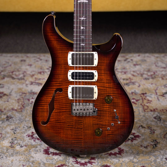 PRS SE Semi-hollow Special - Orange Tiger Smokeburst