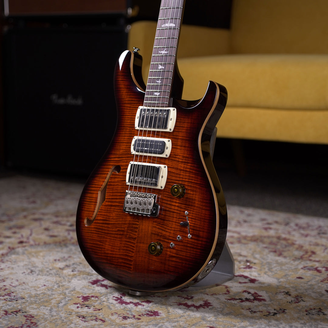 PRS SE Semi-hollow Special - Orange Tiger Smokeburst