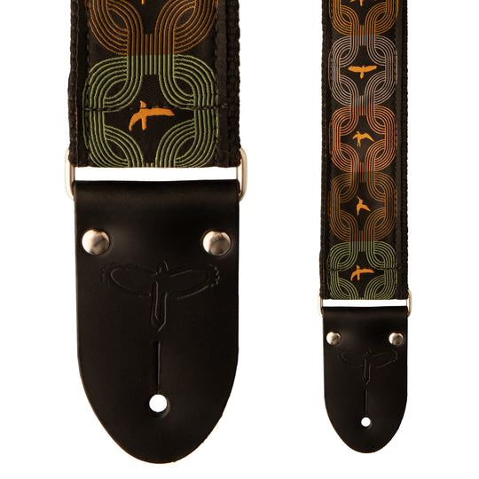 2" Deluxe Retro Jacquard Birds Strap