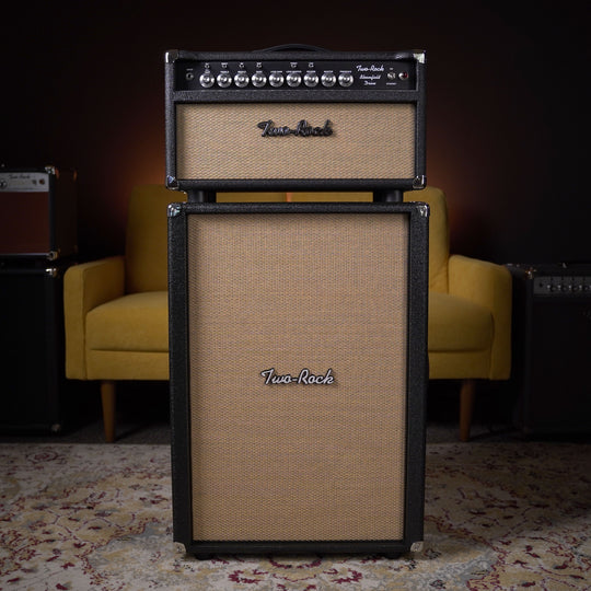 Two-Rock Bloomfield 100w Head and 2x12 Cab - Black Lacquered Tweed