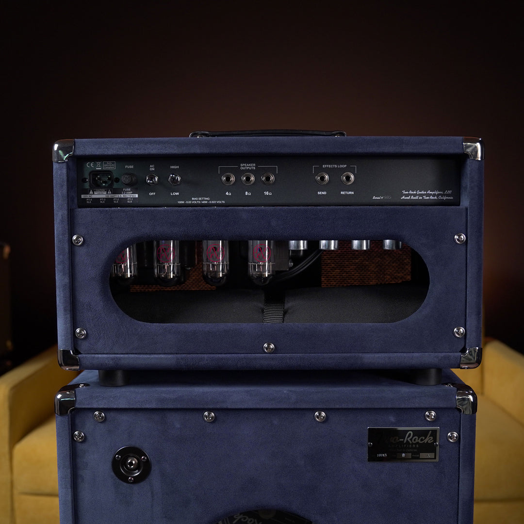 Two-Rock Traditional Clean 100w Head w/ 2x12 Cab - Navy Suede