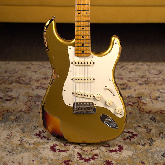 2016 Fender Custom Shop Mischief Maker - Aged Aztec Gold over 3-Tone Sunburst