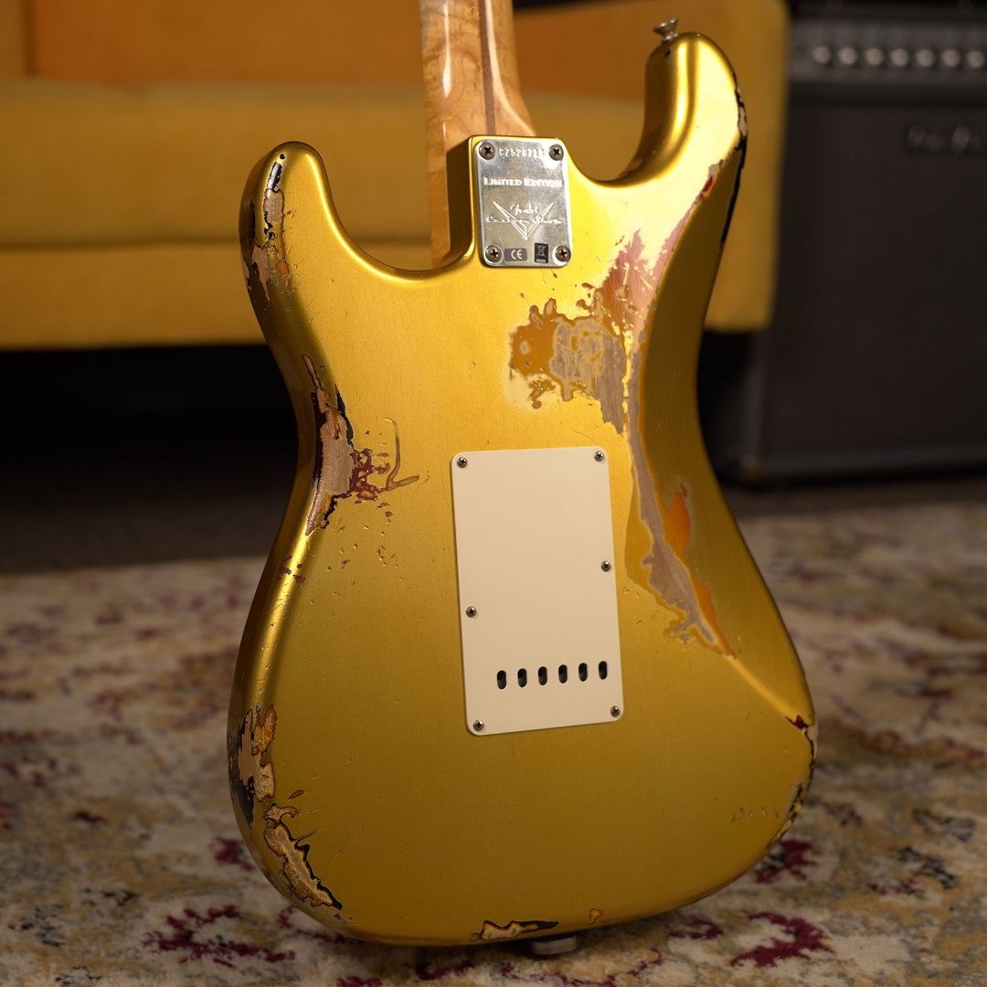 2016 Fender Custom Shop Mischief Maker - Aged Aztec Gold over 3-Tone Sunburst