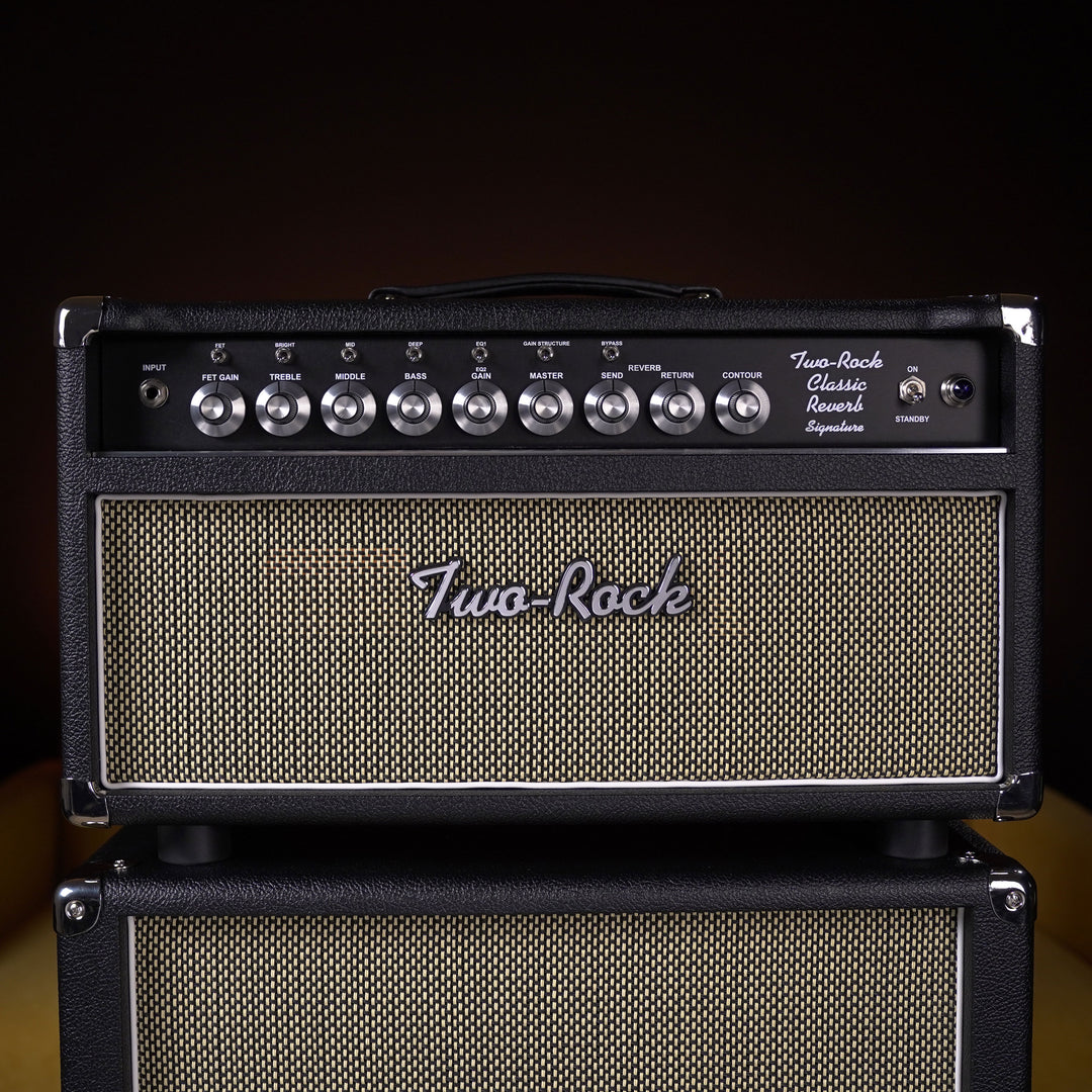 Two-Rock Classic Reverb Signature 100w Head w/ 2x12 Cab - Black Bronco