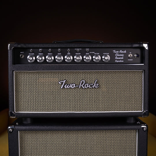 Two-Rock Classic Reverb Signature 100w Head w/ 2x12 Cab - Black Bronco