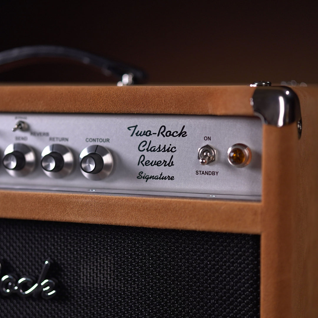 Two-Rock Classic Reverb Signature 100w Head w/ 2x12 Cab - Golden Brown Suede