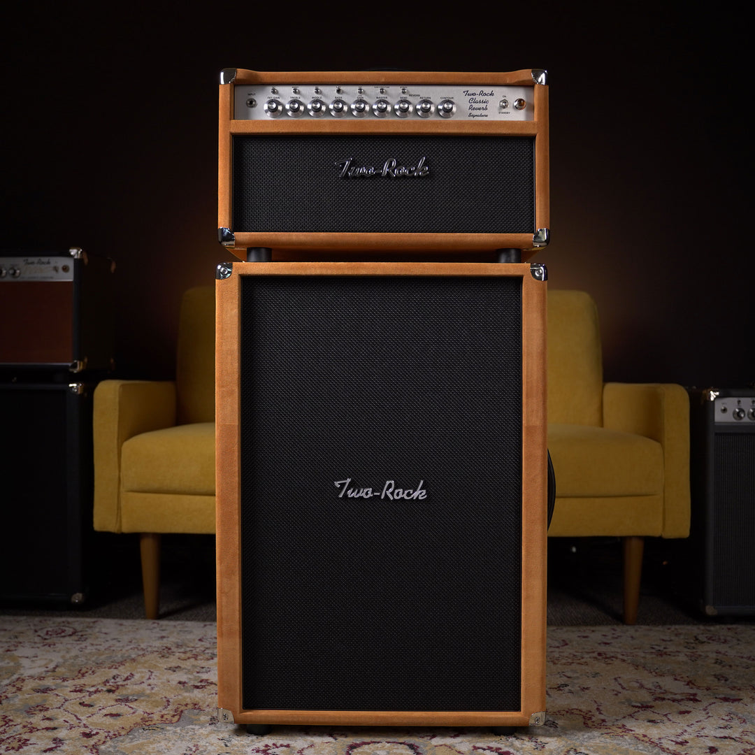 Two-Rock Classic Reverb Signature 100w Head w/ 2x12 Cab - Golden Brown Suede