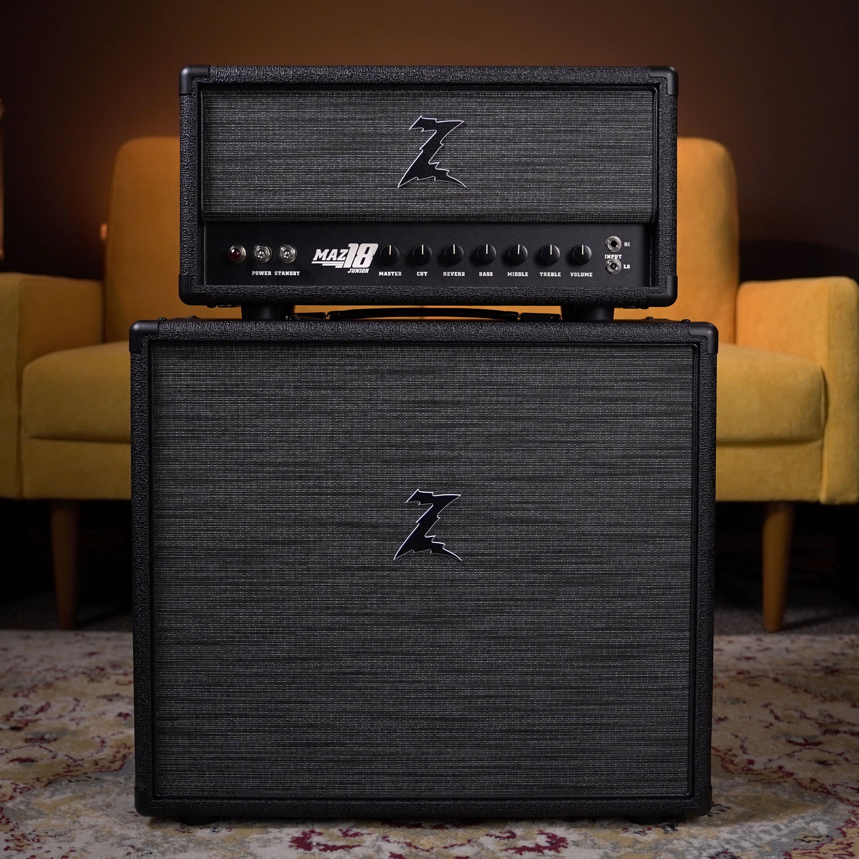 Dr. Z Maz 18 Head w/ 1x12 Cab - Black – High Voltage Guitars