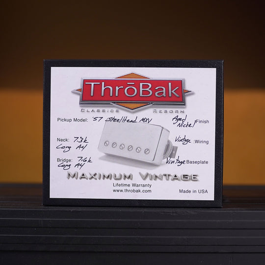 ThroBak '57 SteelHead P.A.F. Humbucker Set - Aged Nickel