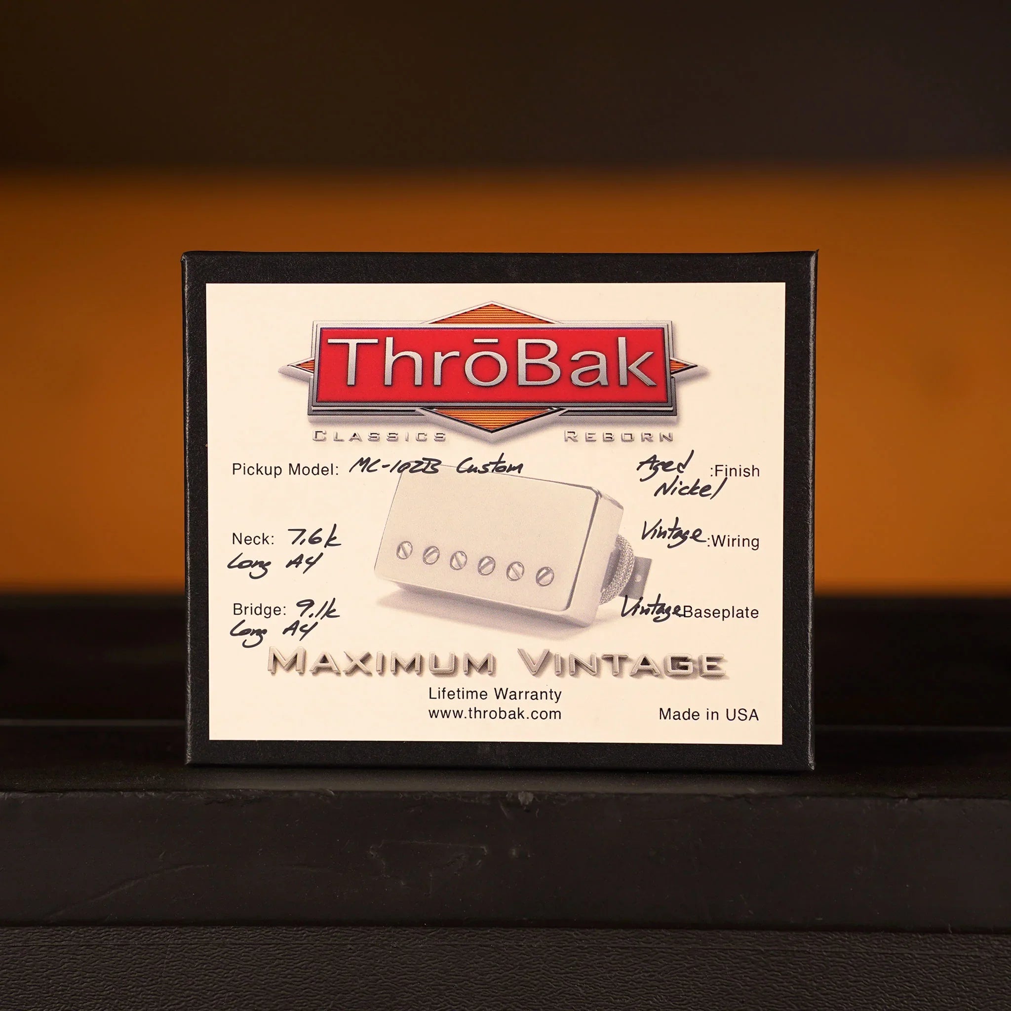 ThroBak SLE-101 MXV ハムバッカー 2個セット Throbak SLE-101 MXV Humbucker Set Aged Nickel Vintage Specs