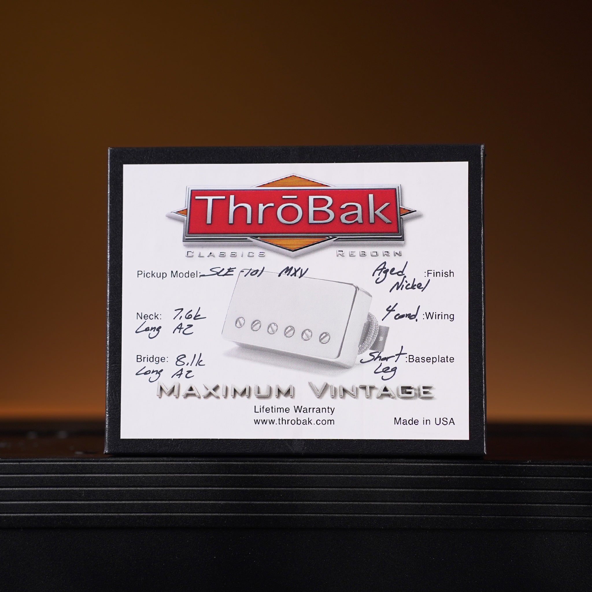 ThroBak SLE-101 MXV ハムバッカー 2個セット ThroBak SLE-101 MXV Humbucker Set - Aged Nickel – High Voltage Guitars