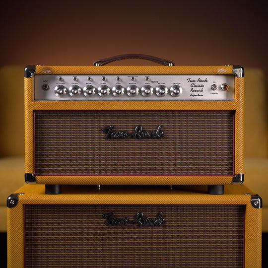 Two-Rock Classic Reverb Signature 40w Head + 1x12 Large Cab - Amber Lacquered Tweed