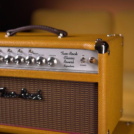 Two-Rock Classic Reverb Signature 40w Head + 1x12 Large Cab - Amber Lacquered Tweed