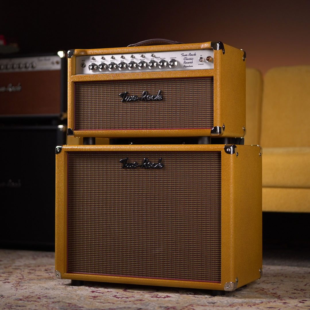 Two-Rock Classic Reverb Signature 40w Head + 1x12 Large Cab - Amber Lacquered Tweed